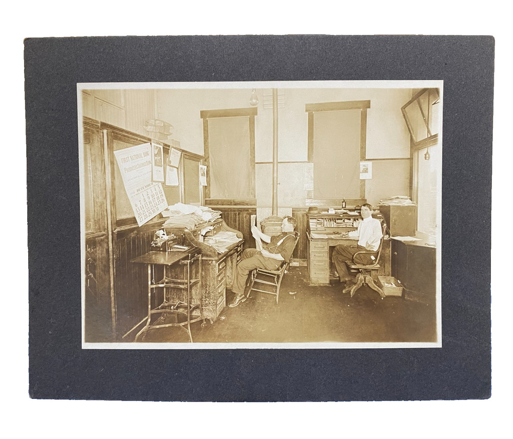 Antique Printing Office 1914 Bakersfield California Calendar Photo Building 5x7